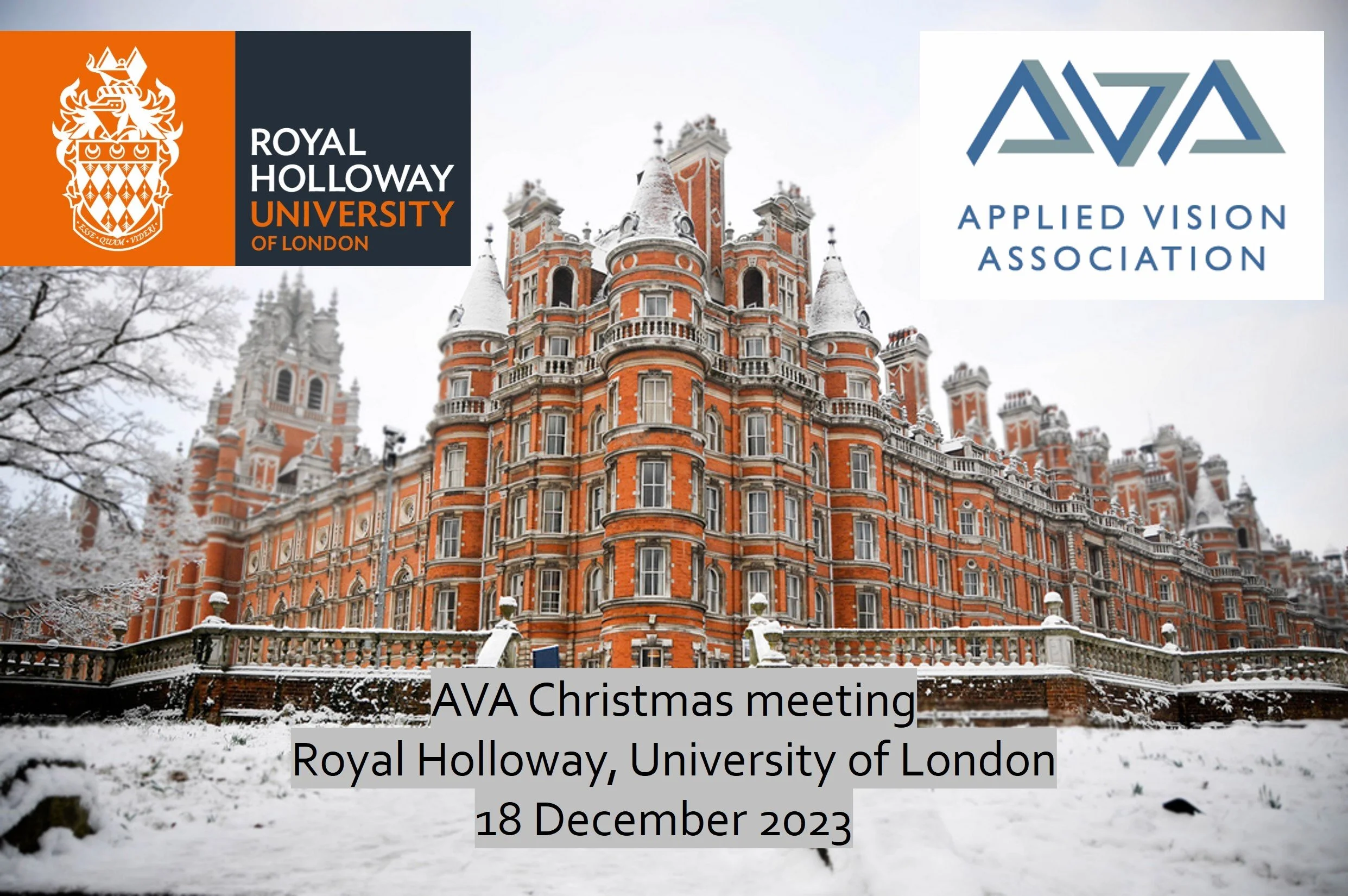 Research Group attends Applied Vision Association (AVA) Christmas Meeting